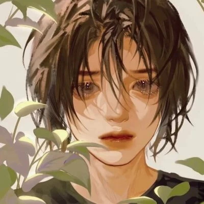 好看二次元男生头像，在阳光下用力的微笑