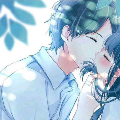 超好看的动漫情侣头像高清冷酷，爱情哪能轻易的说放弃