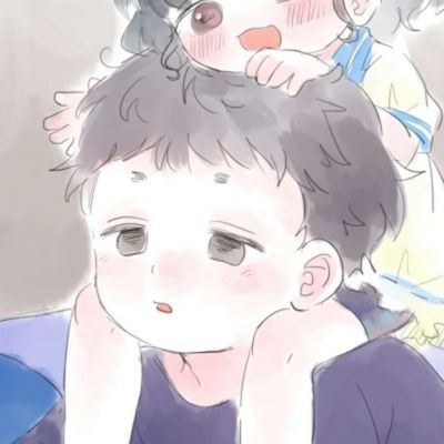 情侣头动漫头像双人,开心的是 陪你的人是我